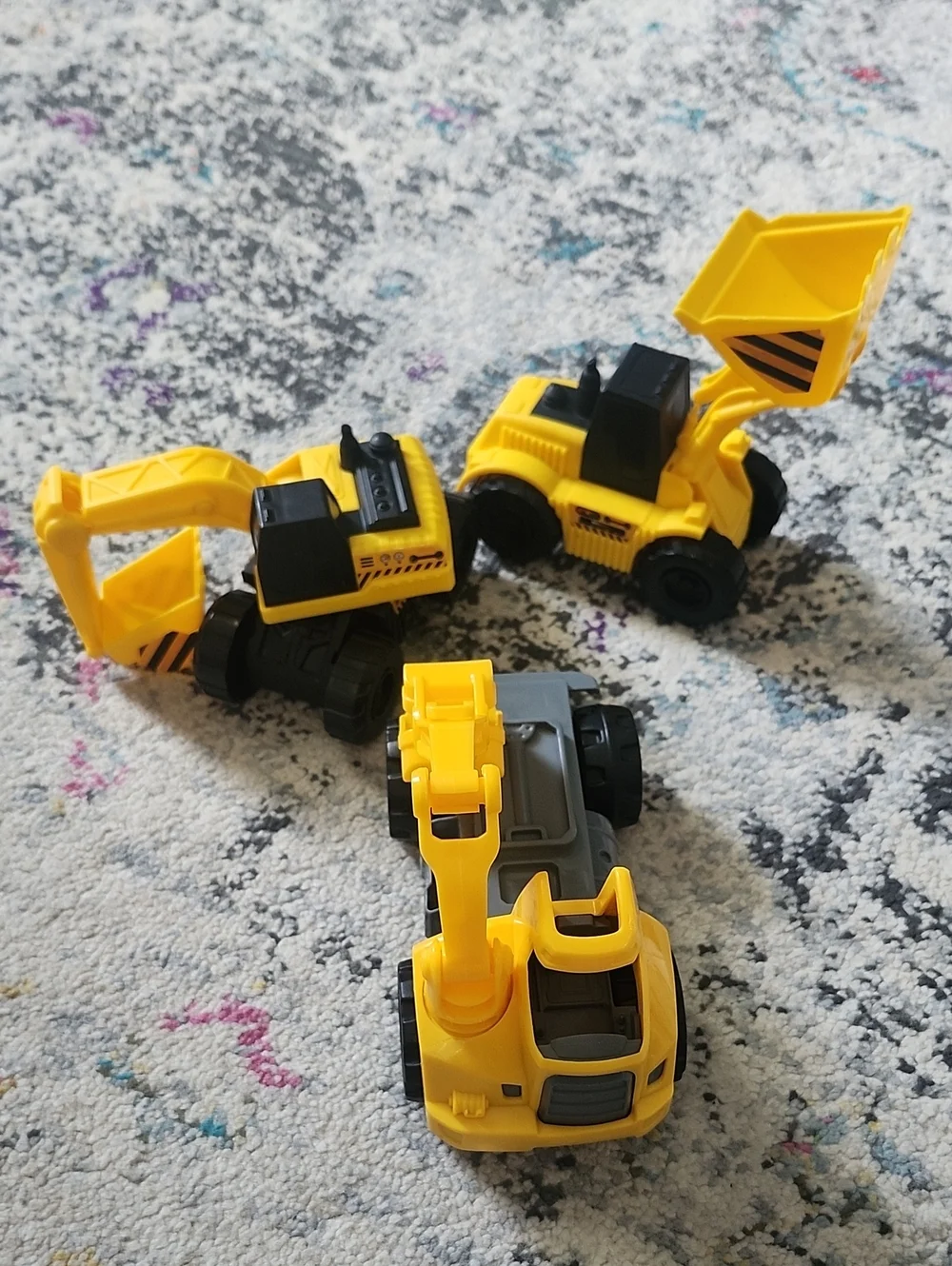 Yellow Construction Toy Vehicles Set for Kids - 3-Pack